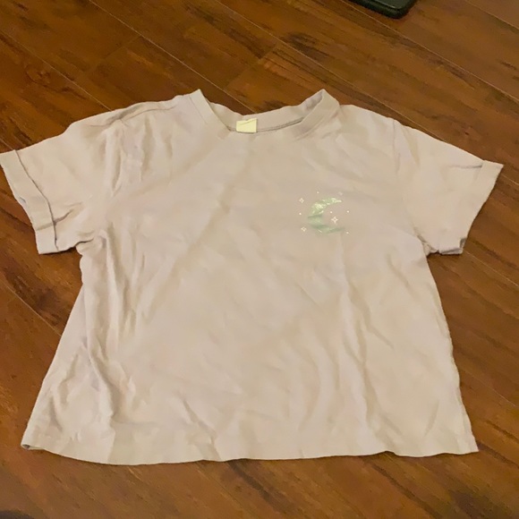 Purple Vibe’n shirt with moos design on front and pretty design on back. Size S - Picture 1 of 2